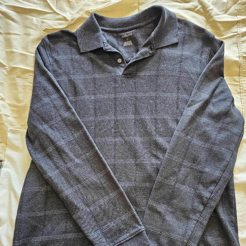Long sleeve polo shirt